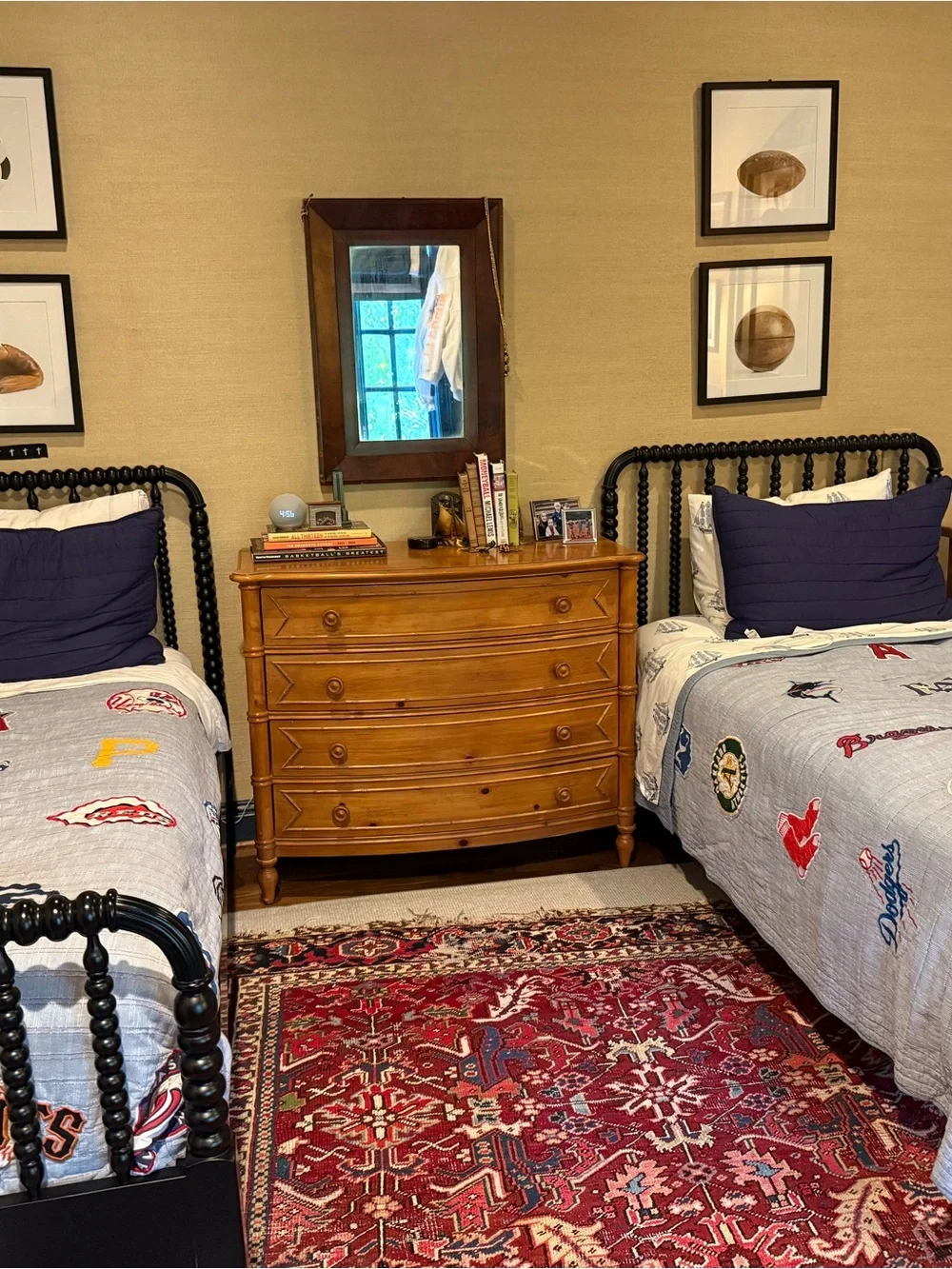 MLB Pottery Barn Teen Twin Quilts and Twin Branson Navy Shams